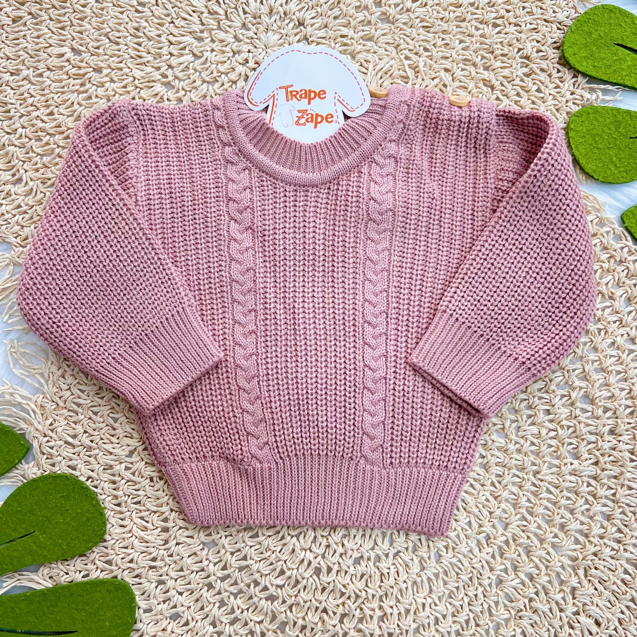 Blusa de Linha Ponto Alto Fechado - Rose
